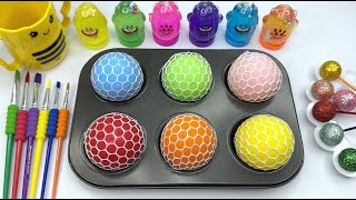 Satisfying Video | DIY How To Make Rainbow Big EGGS From Mixing Beads Cutting ASMR