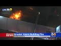 lafd battles greater alarm fire at dtla structure