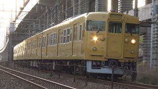 【4K】JR山陽本線　普通列車113系電車　ｵｶB-07編成