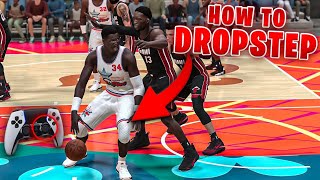 HOW TO DROPSTEP IN NBA 2K24 MyTEAM!! THE MOST DOMINANT POST MOVE IN NBA 2K24!
