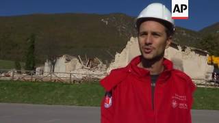 Cemetery destroyed by Italy earthquake