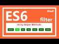 ES6 tutorial | JavaScript array filter method in Hindi