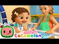 Cooking with Grandma with Nina and JJ | Cocomelon Nursery Rhymes for Kids