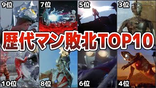 【歴代ウルトラマン】トラウマになる衝撃的な敗北TOP１０！ランキングで怪獣 星人たちに苦しめられた戦いの数々を選抜　徹底解説ULTRAMAN【ゆっくり解説】