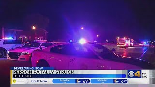 Person struck, killed on Indy's south side