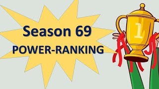 Season 69 - Power Ranking #Hattrick