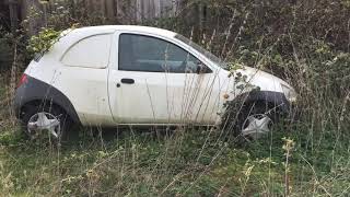 Abandoned car find, Ford Ka van walk round, not barn find but a field find, derelict Ford