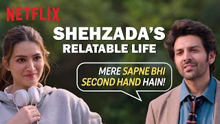 Kartik Aaryan’s Unique Flirting Style for Kriti Sanon | Shehzada | Netflix India