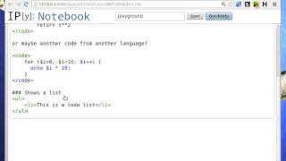 Python Tutorial - IPython Notebook Markdown