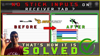 BetaFlight's Receiver Tab NO STICK INPUT? Problem Solved