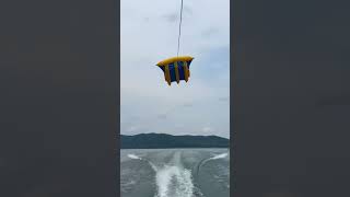 Flying tubes are WILD😲🤯 #viralvideo #crazy #fyp #blowup #fun #water #summer #cool #boating