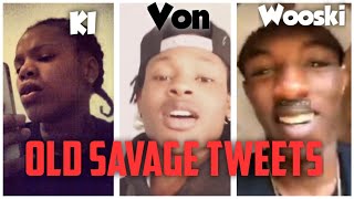 Old SAVAGE TWEETS From KI, KING VON & WOOSKI Resurfaced