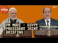 'Decided to strengthen defence industry cooperation' - PM Modi after talks with Egypt President