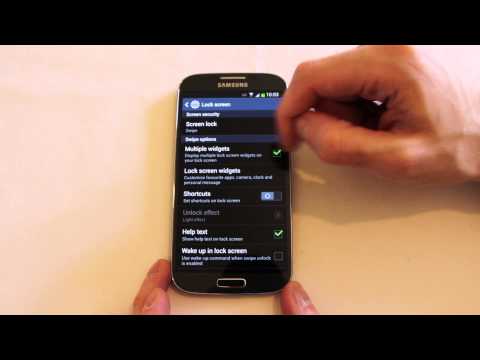 Galaxy S4 lock screen options and customisation Galaxy S4 lock screen options and customisation