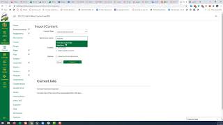 Importing your course content to your course shell.