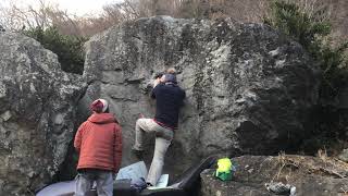 湯河原 幕岩 大地岩 湯河原ジャンプ 3級