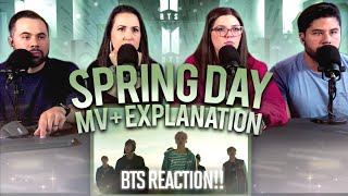 BTS "Spring Day MV + Explanation Video" Reaction -  Beautiful and Heartbreaking 😢  | Couples React