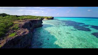 池間島のフナクスビーチ [沖縄県の秘境・絶景・パワースポット特集] (Funakusu Beach in Ikema Island) [4K] [癒し音楽BGM付]