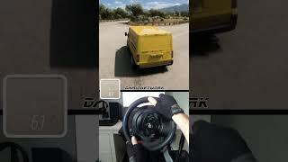 If DHL Driver Play Forza Horizon 5 #shorts #steeringwheel #fordtransit