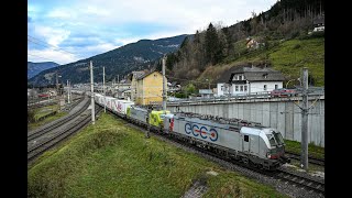 Bahnverkehr im Bahnhof Selzthal am 18.11.24 - \