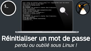 Reset a lost or forgotten Linux password!