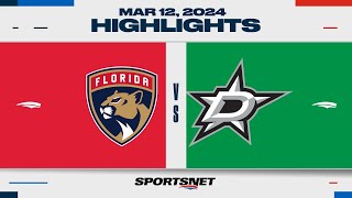 NHL Highlights | Panthers vs. Stars - March 12, 2024