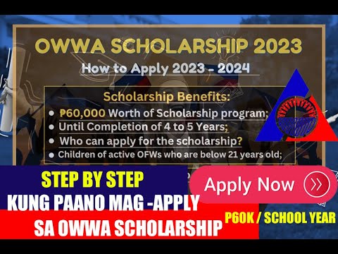 HOW TO APPLY OWWA SCHOLARSHIP 2023 -2024? - YouTube