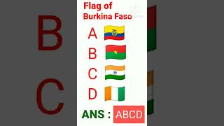 National flag of Burkina Faso. #youtubeshorts