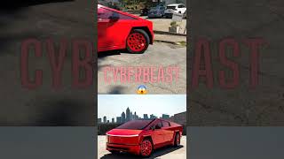 Lil Baby Drives his Brand New Custom Red Tesla Cybertruck