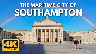 SOUTHAMPTON UK Virtual Walk - Exploring the Maritime City in 4K