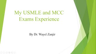 My Experience with USMLE and MCC Exams