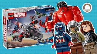 LEGO Marvel 76292 Captain America vs Red Hulk Battle Speed Build