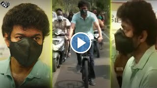 Vijay Simplicity – Thalapathy Vijay Vote Cycle Entry Video | Great Person – Bigil Indhuja Speech