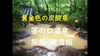 【大分】ゴボゴボの炭酸泉と風情ある庭園露天風呂 筌の口温泉 新清館 \u0026 共同浴場 ～大分県九重町 \