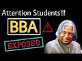 BBA Most Important Video..!!! | BBA Course Reality | BBA Scope in India | By Sunil Adhikari |