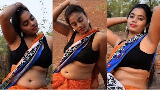 Saree Lover Photoshoot | Expression Tutorial | Kriti | Armpits | Deep Navel | TezzabTV