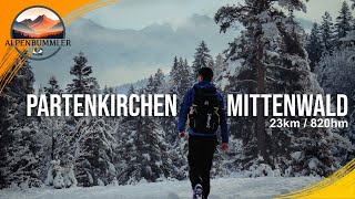 Von Garmisch-Partenkirchen nach Mittenwald | Zauberhafte Wanderung im Schnee