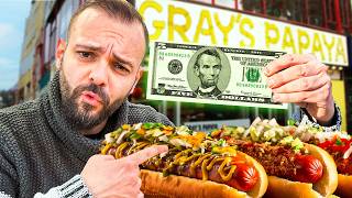 Eating $5 Street Food in NYC 🍕🌭 – Best Cheap Food!  Part 1