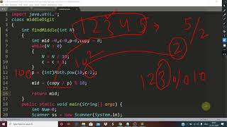 MiddleDigit Of a Given Number