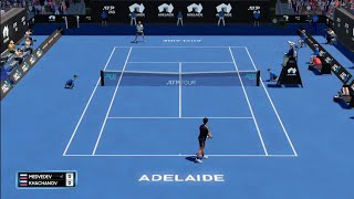 Adelaide ATP | Daniil Medvedev vs Karen  Khachanov | AO Tennis 2 - PS4 Gameplay