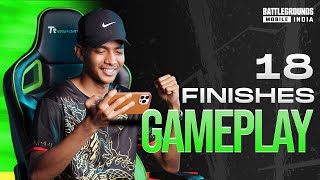 18 FINISHES IN TOURNAMENT!| BGMI