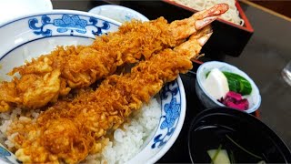 TOKYO - RICE BOWLS WITH SHRIMP TEMPURA THE SIZE OF YOUR ARMS IN ASAKUSA #JAPANTRAVELGUIDE