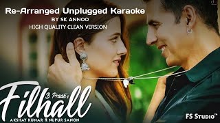 Filhaal 2- Mohabbat | Unplugged Karaoke Track | Clean High Quality Mixed | Short Cover | FS Studio