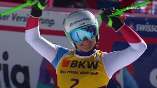 Priska Nufer (CH) - wins WC Alpine Skiing - Crans Montana downhill 2 - Feb 27th 2022