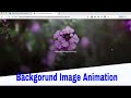 Animating background image html css only