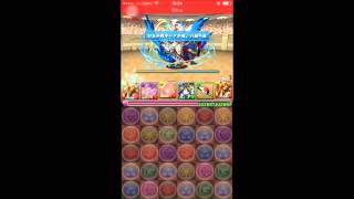 パズドラ【チャレンジダンジョン第11回】Lv.8　覚醒ラーPT　ノーコン