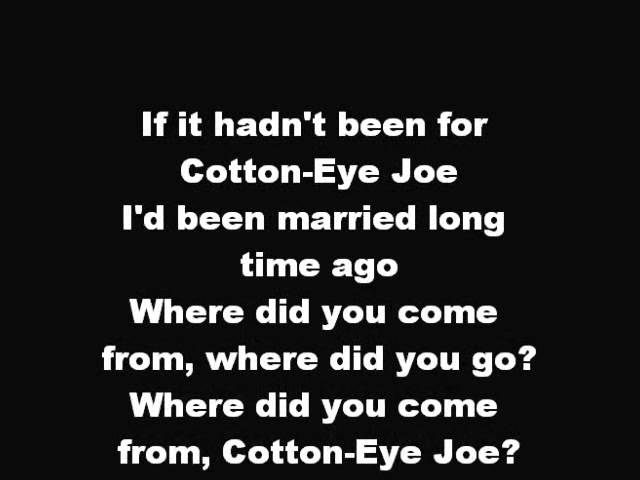 Rednex - Cotton Eye Joe - Lyrics Chords - Chordify