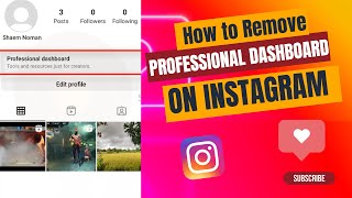How to Remove Professional Dashboard on Instagram | Delete Professional Dashboard from Instagram