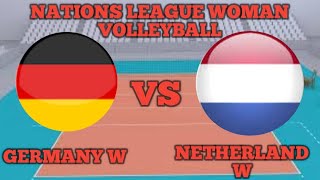 Germany W  Vs Netherland W Volleyball Live Match