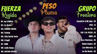 Fuerza Regida, Peso Pluma, Grupo Frontera - Grandes éxitos Mix 2023 | LAS MEJORES CANCIONES 2023